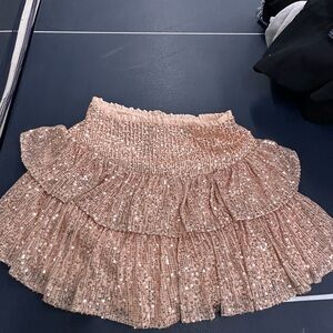 Olive and Bette’s Sequin Embellished Skirt - Pink